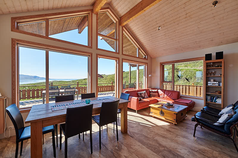 Spacious luxury indoor areas and our lodges offer stunning views from the outside deck and geothermal hot pots